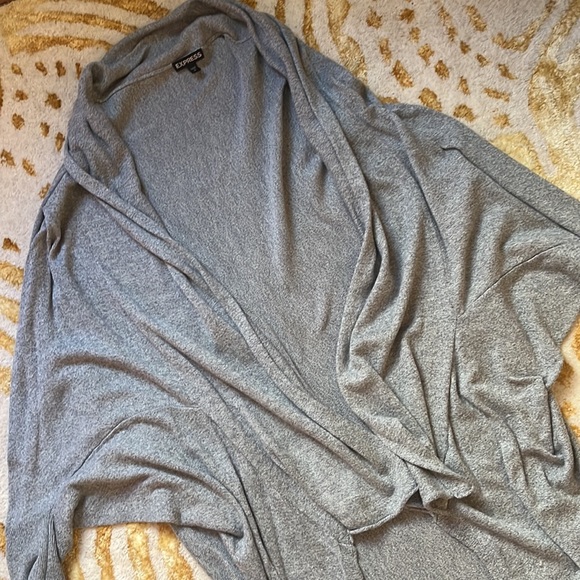 Express Sweaters - Express Gray Cardigan